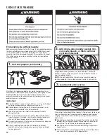 Preview for 10 page of Whirlpool W10441071B Use & Care Manual