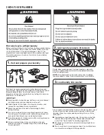 Предварительный просмотр 8 страницы Whirlpool W10441073B Use & Care Manual