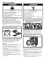 Preview for 10 page of Whirlpool W10441096D Use & Care Manual