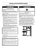 Preview for 4 page of Whirlpool W10462760B Use & Care Manual