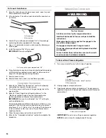 Preview for 16 page of Whirlpool W10477534B Installation Instructions Manual