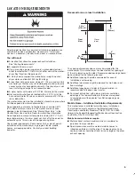 Preview for 5 page of Whirlpool W10558490A Installation Instructions Manual