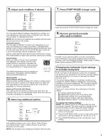 Preview for 9 page of Whirlpool w10562333a Use & Care Manual