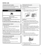 Preview for 9 page of Whirlpool W10562346B Use And Care Manual