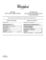 Whirlpool W10562348B Use And Care Manual предпросмотр