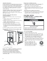 Предварительный просмотр 6 страницы Whirlpool W10573707B Installation Instructions Manual