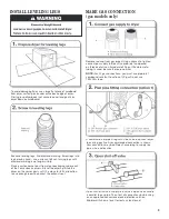 Предварительный просмотр 9 страницы Whirlpool W10573707B Installation Instructions Manual