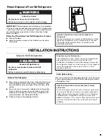 Предварительный просмотр 3 страницы Whirlpool W10597594C User Instructions