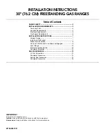 Preview for 1 page of Whirlpool W10620413B Installation Instructions Manual