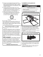 Предварительный просмотр 27 страницы Whirlpool W10679043A Installation Instructions Manual