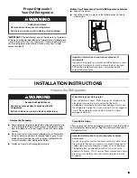 Предварительный просмотр 3 страницы Whirlpool W10730921A User Instructions