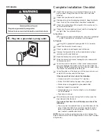 Preview for 33 page of Whirlpool W10761048A Installation Instructions Manual