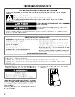 Предварительный просмотр 2 страницы Whirlpool W10855069A User Instructions