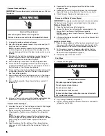 Предварительный просмотр 6 страницы Whirlpool W10855069A User Instructions