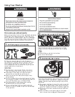 Предварительный просмотр 9 страницы Whirlpool W10856086A Use & Care Manual