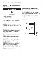 Preview for 10 page of Whirlpool W10919522B Installation Instructions Manual