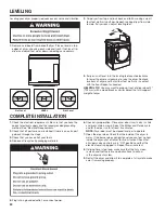 Preview for 24 page of Whirlpool W10919522B Installation Instructions Manual