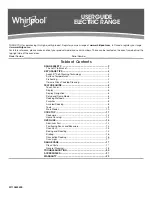 Preview for 1 page of Whirlpool W11085352E User Manual