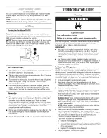 Preview for 9 page of Whirlpool W1TXEMMWQ User Manual