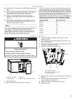 Предварительный просмотр 5 страницы Whirlpool W2PC3 Installation Instructions Manual