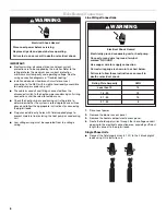 Preview for 6 page of Whirlpool W2PC3 Installation Instructions Manual
