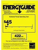 Whirlpool W2RXEMMWS - 22 cu. Ft. Qualified ADA Energy Manual preview