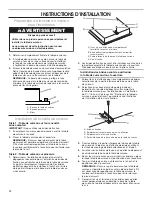 Preview for 12 page of Whirlpool W5CE1522FB01 Installation Instructions Manual