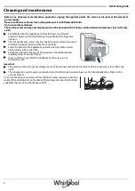 Предварительный просмотр 10 страницы Whirlpool W7 931A OX User Manual