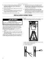 Preview for 6 page of Whirlpool WAHM Installation Instructions Manual