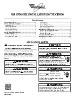 Whirlpool WAHME Installation Instructions And Owner'S Manual preview