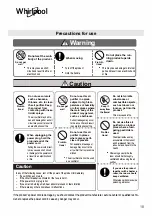 Preview for 22 page of Whirlpool WAP1038Q Manual