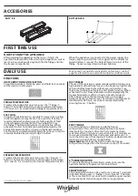 Preview for 2 page of Whirlpool WB70E 972 X EX Quick Manual