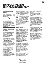 Preview for 7 page of Whirlpool WBA 3399 NFC IX Use And Care Manual