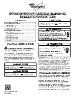 Whirlpool WCC Installation Instructions preview