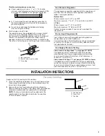 Предварительный просмотр 5 страницы Whirlpool WCG52424AS Installation Instructions Manual