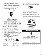 Предварительный просмотр 15 страницы Whirlpool WCG52424AS Installation Instructions Manual