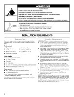 Preview for 2 page of Whirlpool WDE350LVB02 Installation Instructions Manual