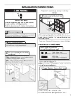 Предварительный просмотр 7 страницы Whirlpool WDF310PAAB Installation Instructions Manual