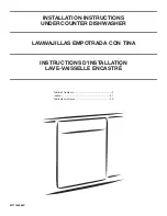 Whirlpool WDF518SAHW0 Installation Instructions Manual предпросмотр