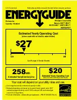 Предварительный просмотр 1 страницы Whirlpool WDF530PAY Series Energy Manual