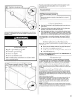 Preview for 23 page of Whirlpool WDF530PLYM0 Installation Instructions Manual