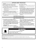 Preview for 2 page of Whirlpool WDF540PADW User Instructions