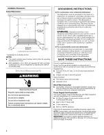 Preview for 4 page of Whirlpool WDF550SAAB Installation Instructions Manual