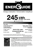 Предварительный просмотр 2 страницы Whirlpool WDF750SAY Series Energy Manual