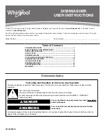 Whirlpool WDT710PAHB User Instructions предпросмотр