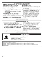 Preview for 2 page of Whirlpool WDT720PADM1 User Instructions