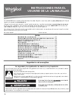 Предварительный просмотр 24 страницы Whirlpool WDT975SA User Instructions