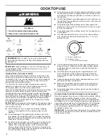 Preview for 6 page of Whirlpool WEC310SAGB User Instructions