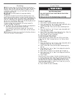 Preview for 12 page of Whirlpool WEC310SAGB User Instructions