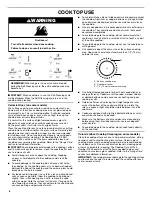 Preview for 6 page of Whirlpool WEC310SAGS0 User Instructions